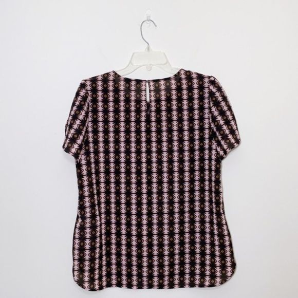 J. Crew Petal Sleeve Top in Shadow Diamond Size 8 - Picture 3 of 9